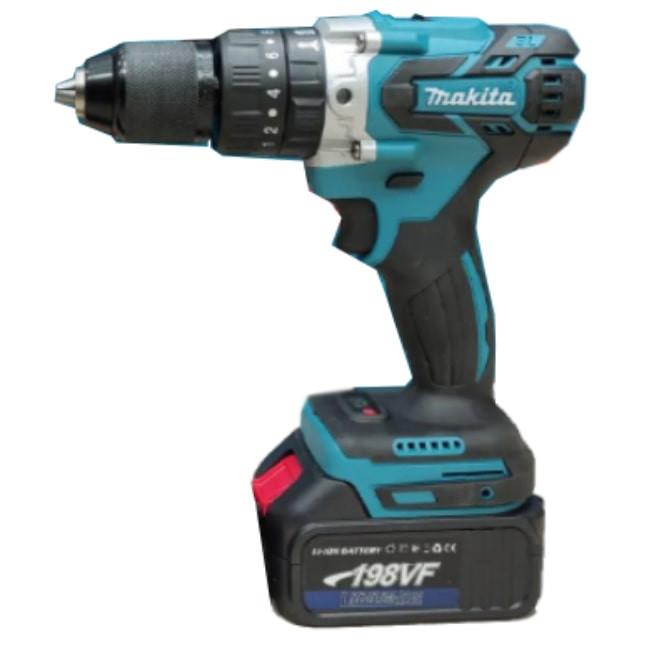 دریل شارژی ماکیتا 36 ولت موتور براشلس سه نظام Makita 198VF